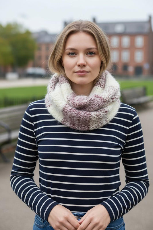Knitted Infinity Scarf Snood For Winter Includes a free gift wrap Comes with a gift bag