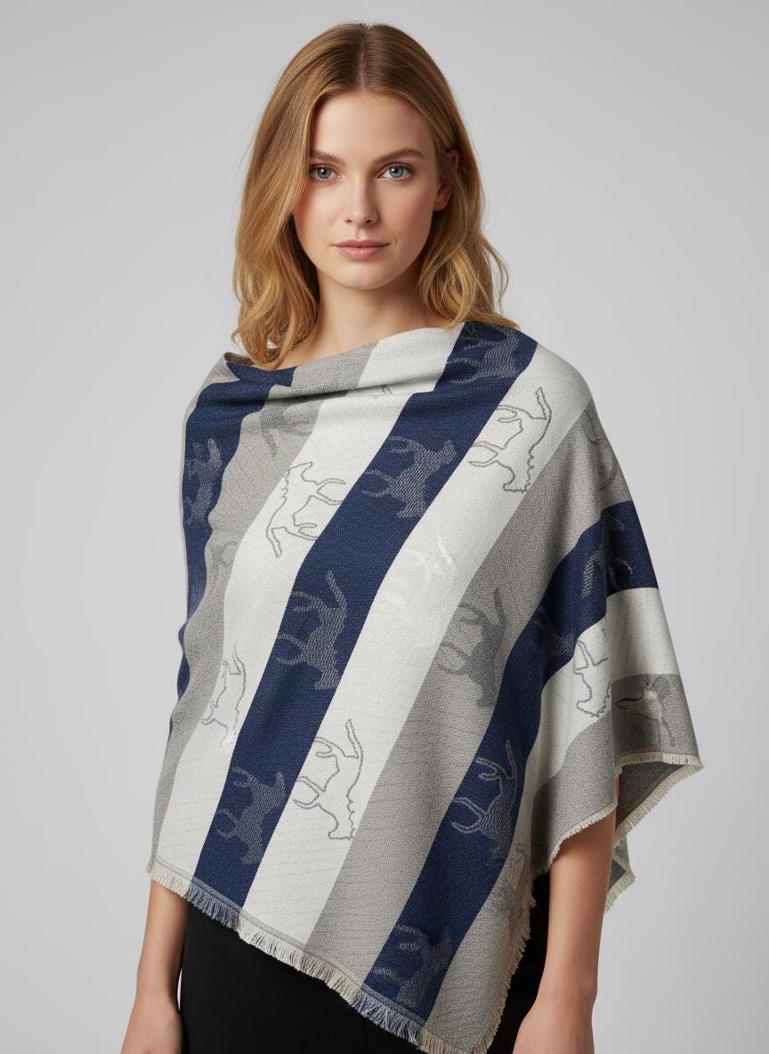 Warm Soft Horses Print Winter Scarf Blanket Wrap Scarves Comes with a gift bag