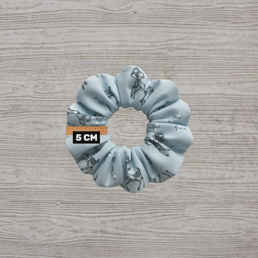 Handmade Deer Pattern Scrunchies | Scrunchie Hair Tie | Cotton Polyester Hairband | Animal Pattern Scrunchies