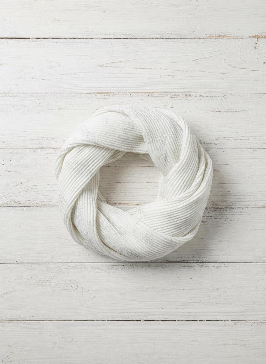 Pleated Glitter Dandelion Snood | Blue Mint or White Loop Scarf Comes with a gift bag