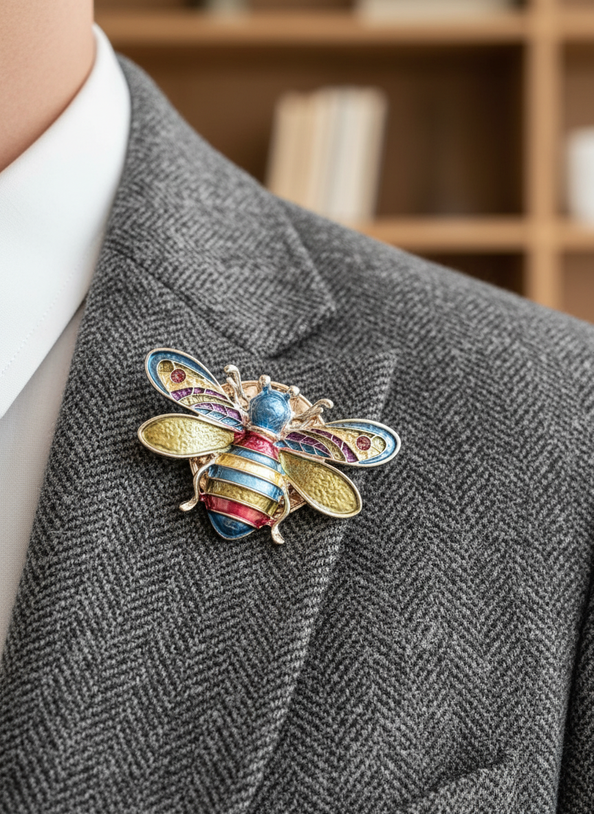 Bee Magnetic Brooch  Nickel & Lead-Free Accessory