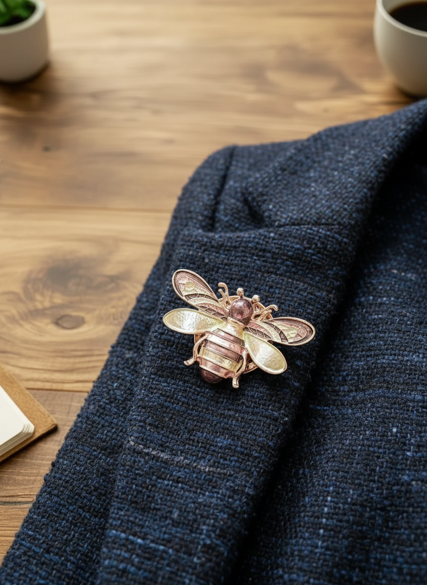 Bee Magnetic Brooch  Nickel & Lead-Free Accessory