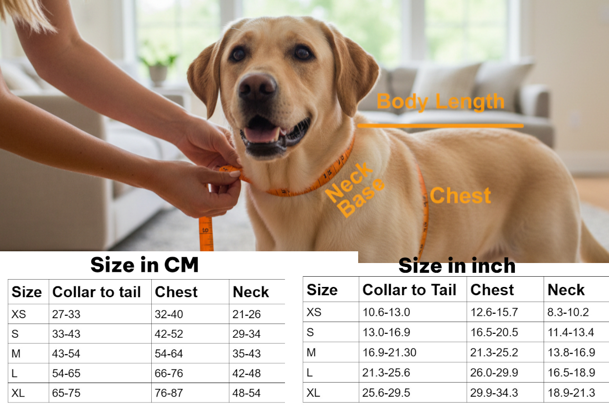 Quilted Fleece-Lined Dog Jacket with Press-Stud Collar and Velcro Fastening