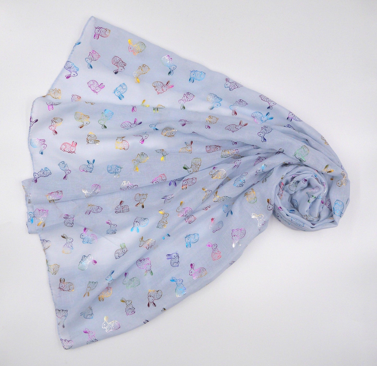 Glitter Rainbow Bunny Rabbit Scarf Comes with a gift bag