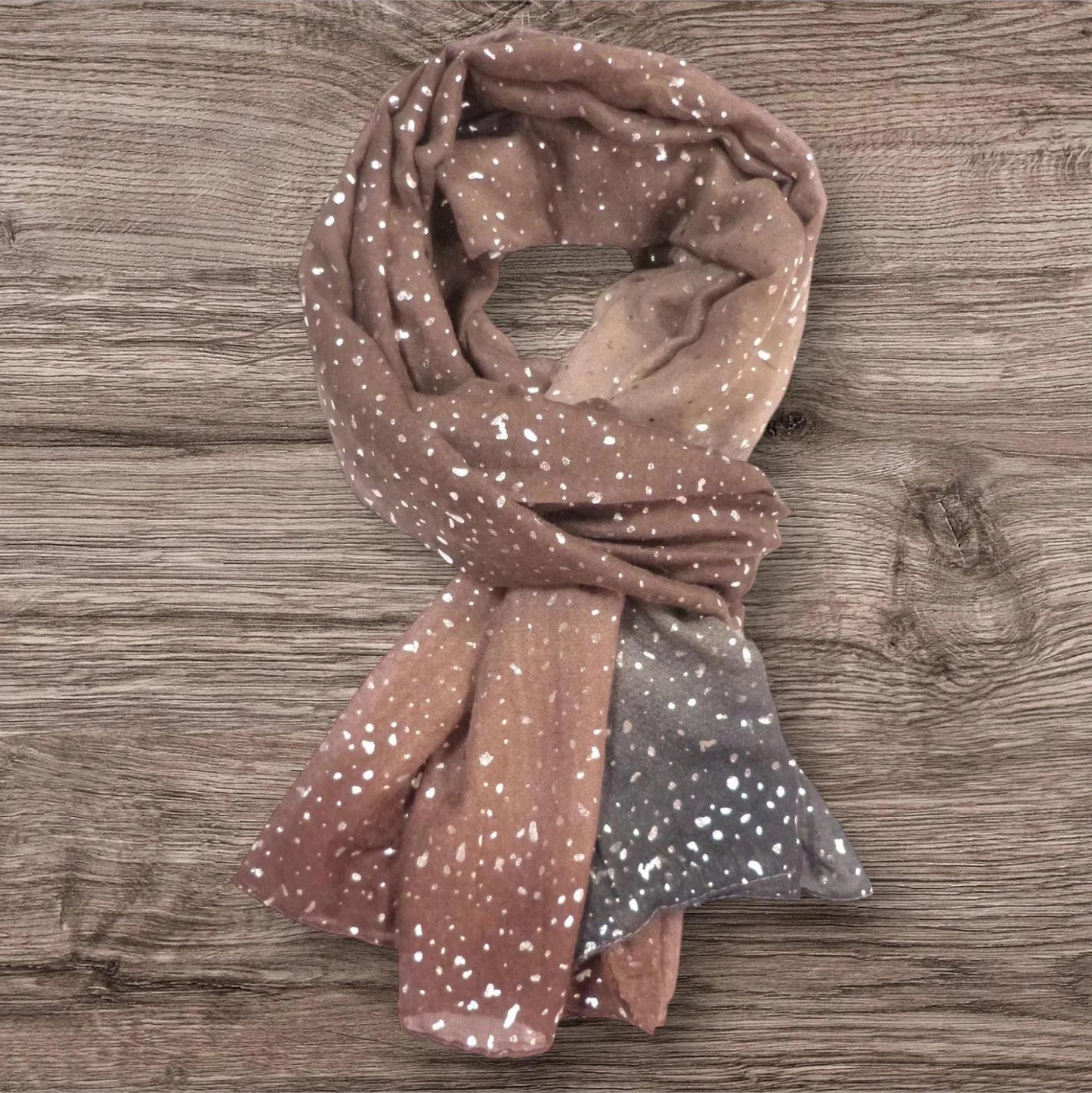Glitter Dots Gradient Print Ladies Celebrity Style Scarves Scarf Wrap Comes with a gift bag