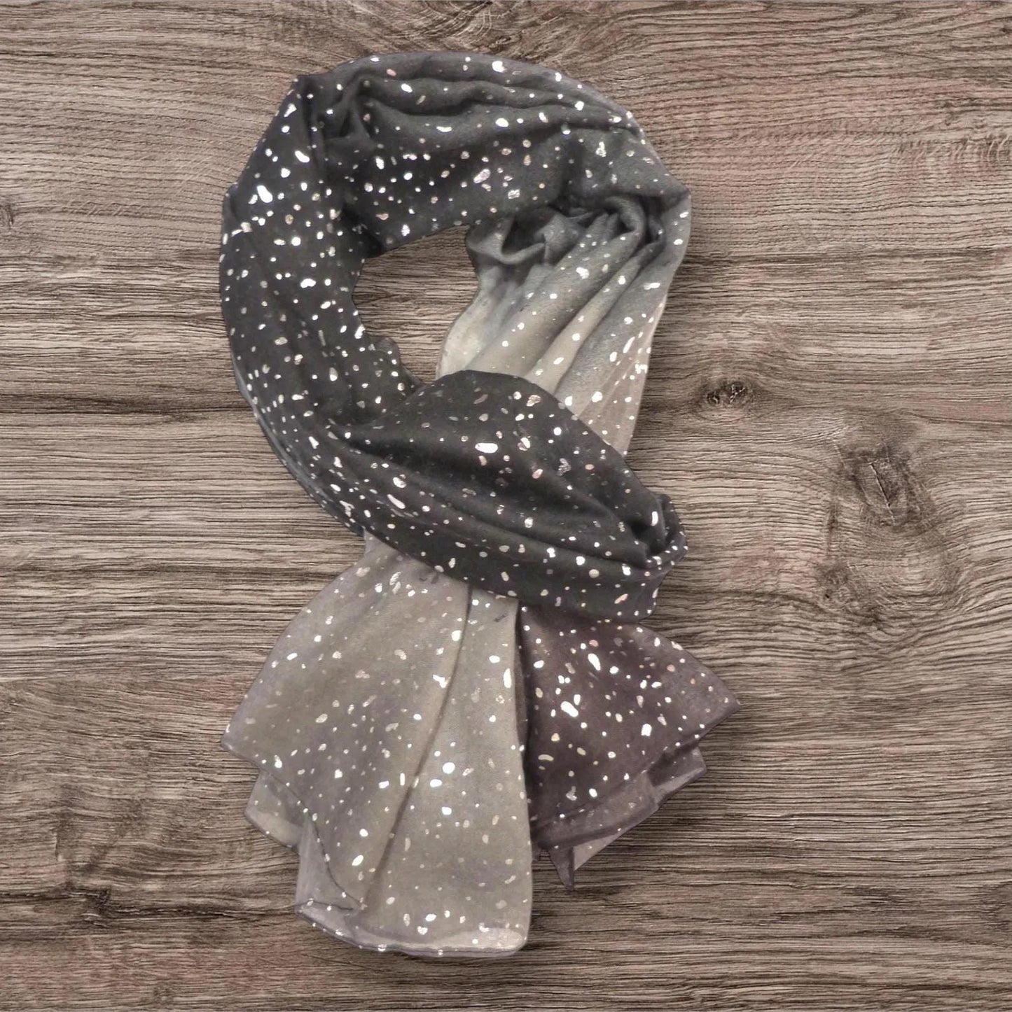 Glitter Dots Gradient Print Ladies Celebrity Style Scarves Scarf Wrap Comes with a gift bag