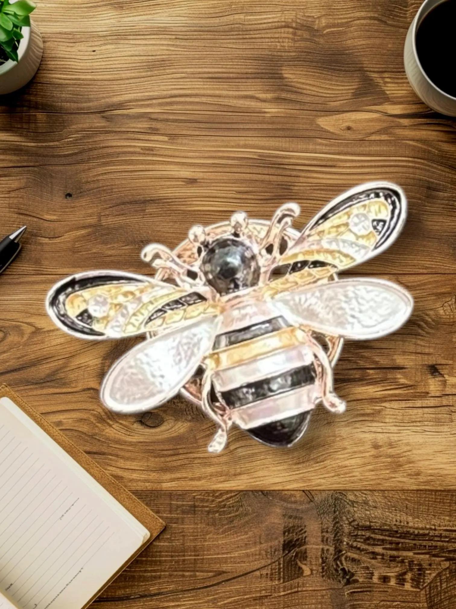 Bee Magnetic Brooch Nickel & Lead-Free Accessory