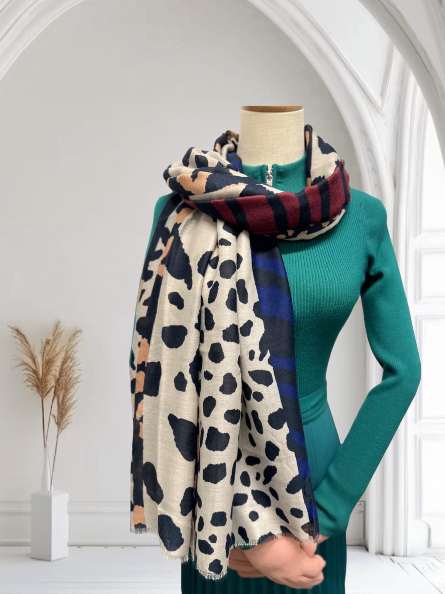 Leopard Print Scarf: Lightweight Fashion Scarf Comes with a gift bag