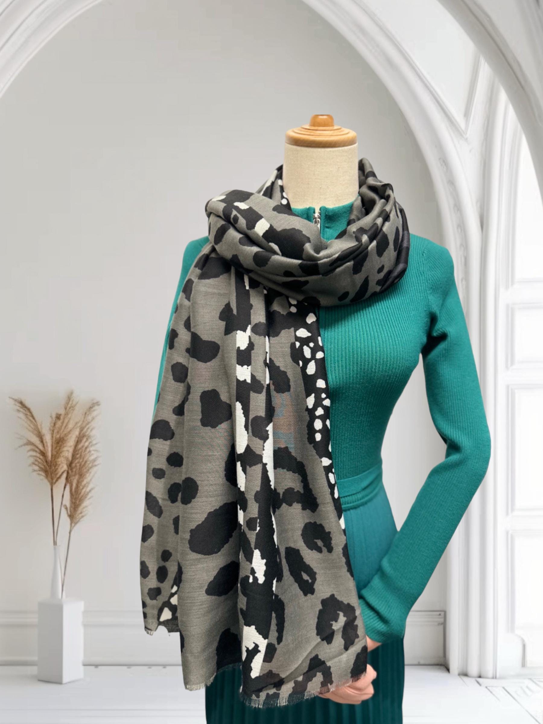 Leopard Print Scarf: Lightweight Fashion Scarf Comes with a gift bag