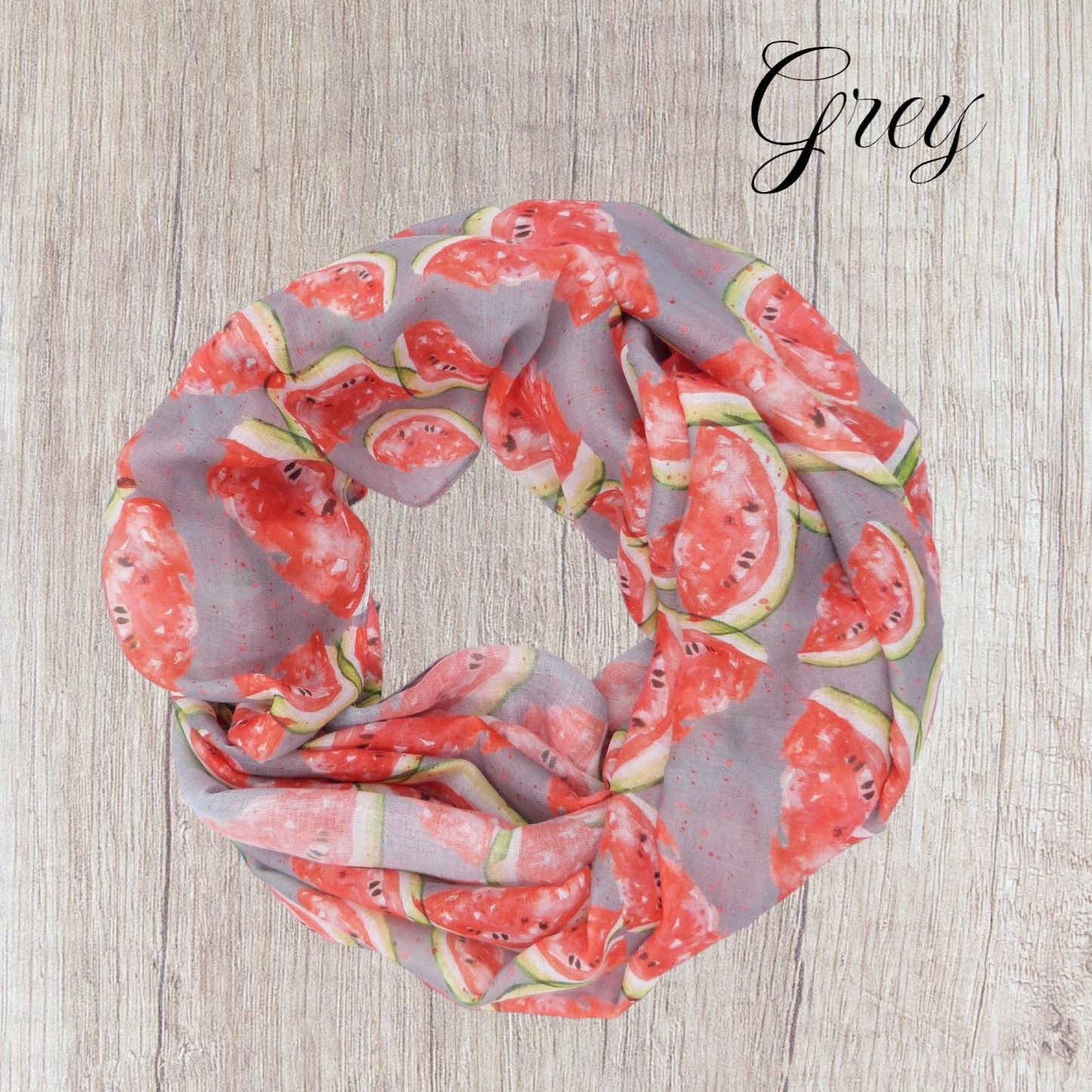 Lightweight watermelon Print Snood Infinity Scarf Comes with a gift bag