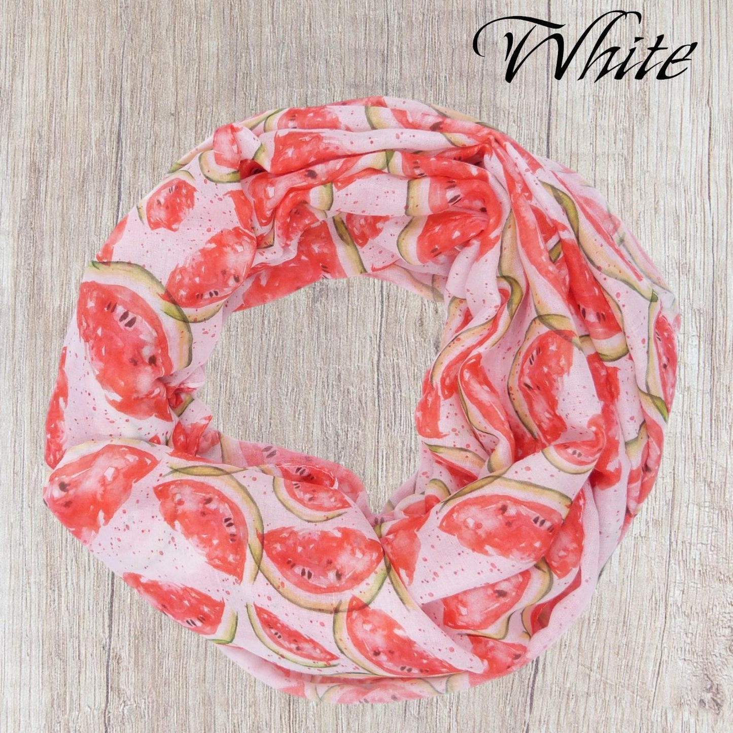 Lightweight watermelon Print Snood Infinity Scarf Comes with a gift bag