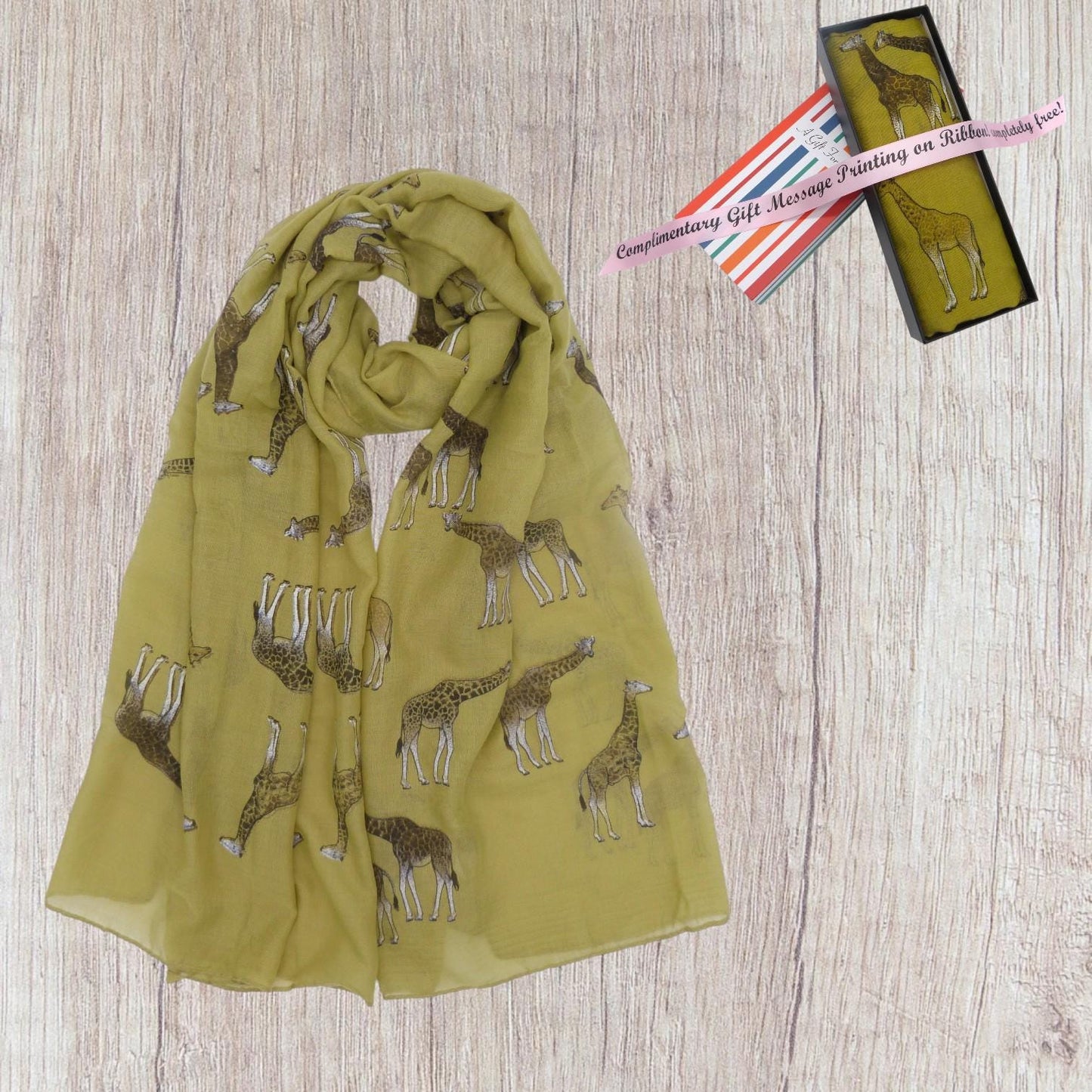 Giraffe Print Scarf: All Seasons Shawl Wrap Comes with a gift bag