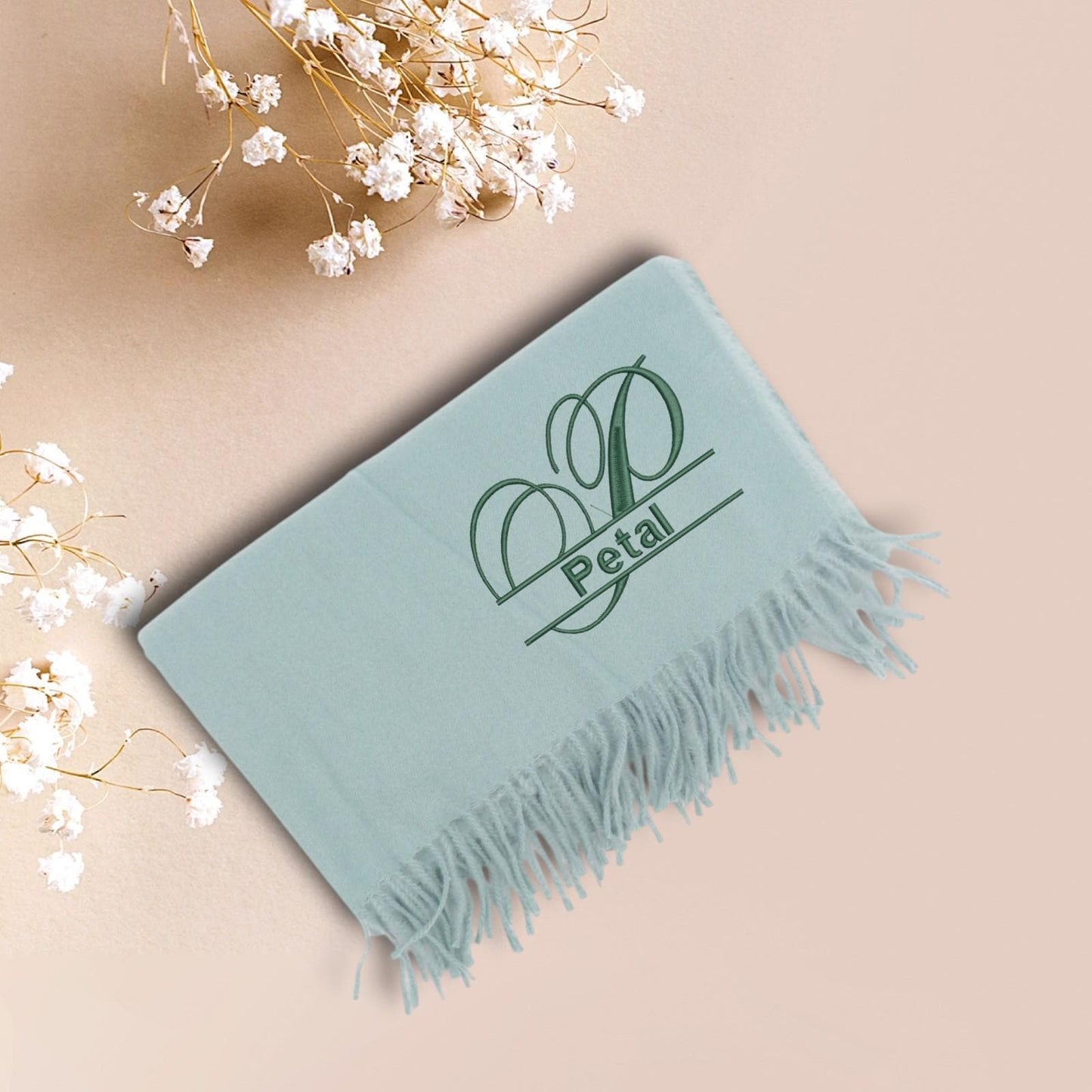 Personalised Embroidered Scarf Wrap Pashmina, Gifts For Her, Teacher Gifts Comes with a gift bag