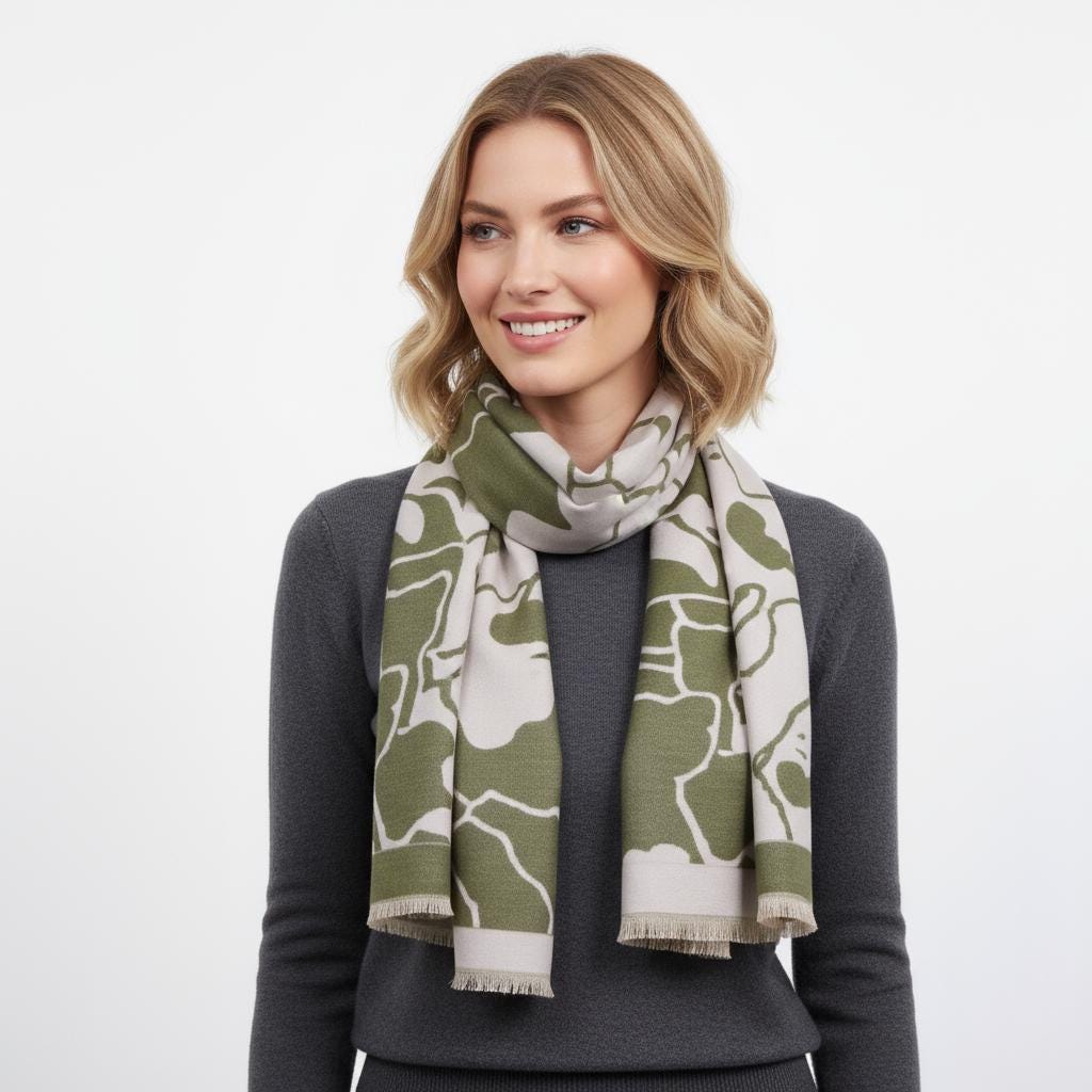 Cat Print Pashmina Scarf Cashmere Feel Shawl Wrap For Cat Lovers Free Gift Wrapping Included Ready to Give