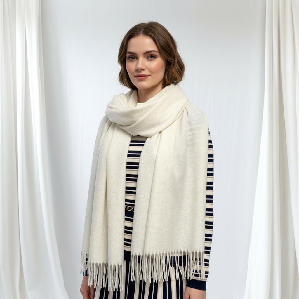 Soft Cashmere Feel Wrap Scarf Unisex Plain Scarves Wrap Shawl Comes with a gift bag