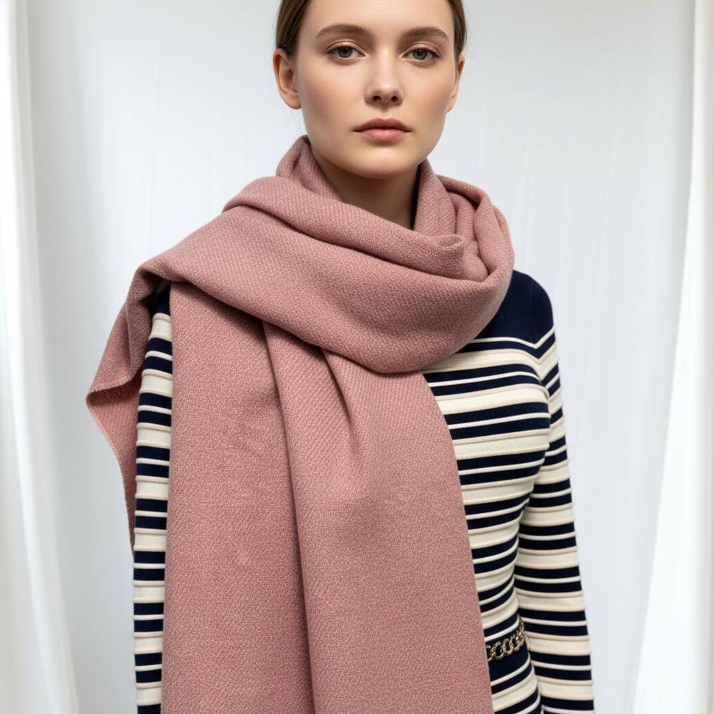 Soft Cashmere Feel Wrap Scarf Unisex Plain Scarves Wrap Shawl Comes with a gift bag