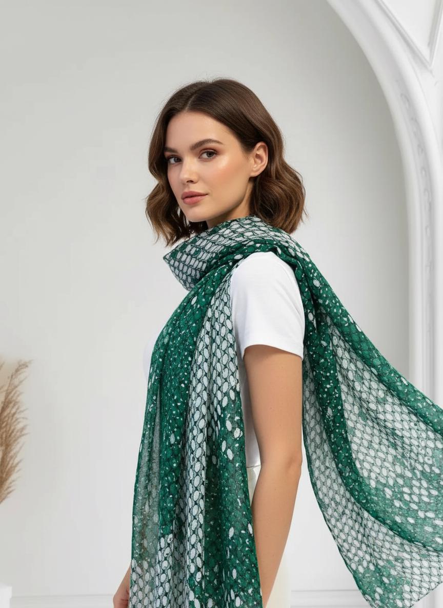 Glitter Raindrop Gradient Print Ladies Celebrity Style Scarves Scarf Wrap Comes with a gift bag