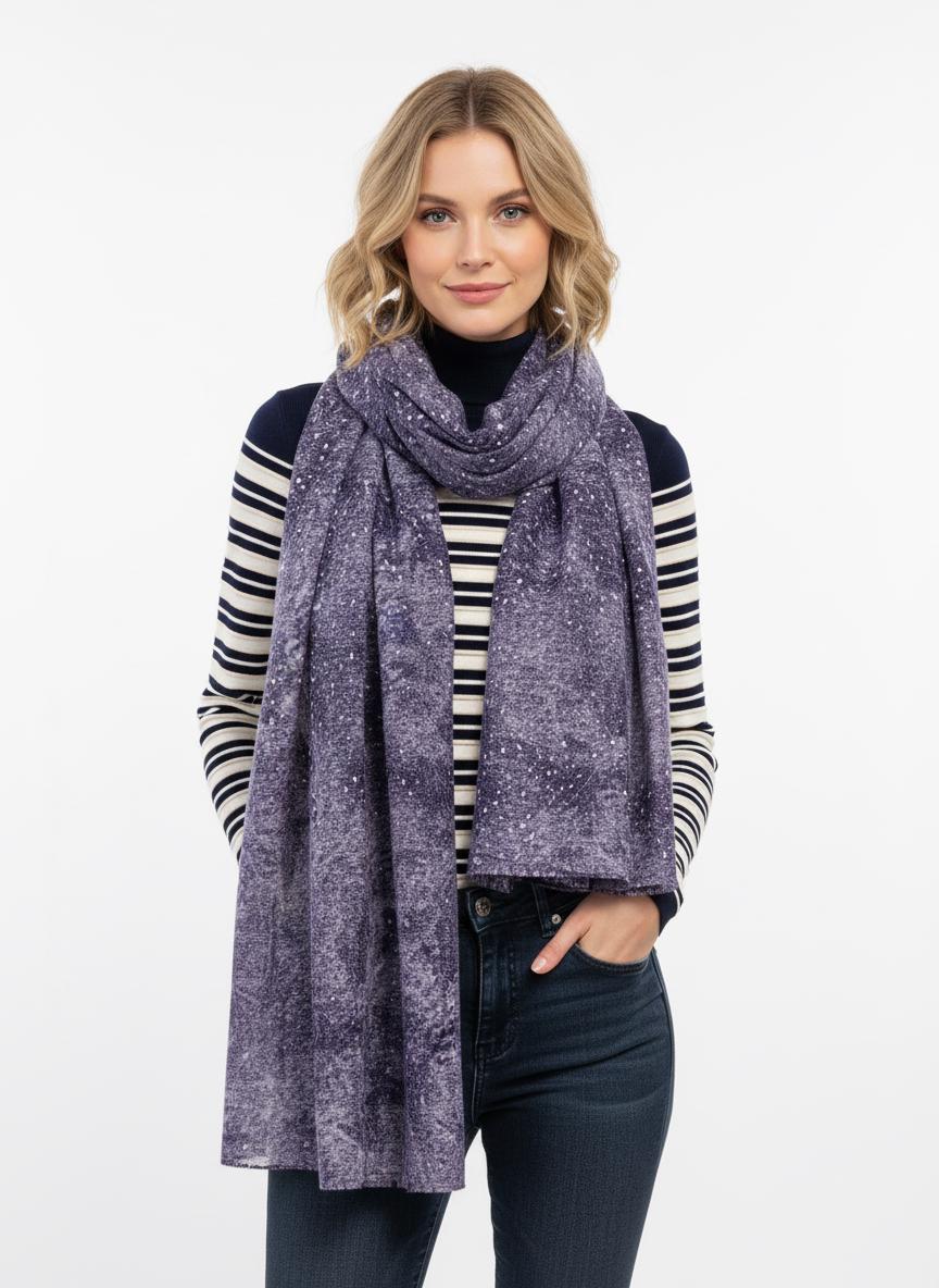 Glitter Gradient Scarf With Foil Metallic Lightweight Print Scarf Wrap Gifts for Her, Mothers Day Gifts Comes with a gift bag