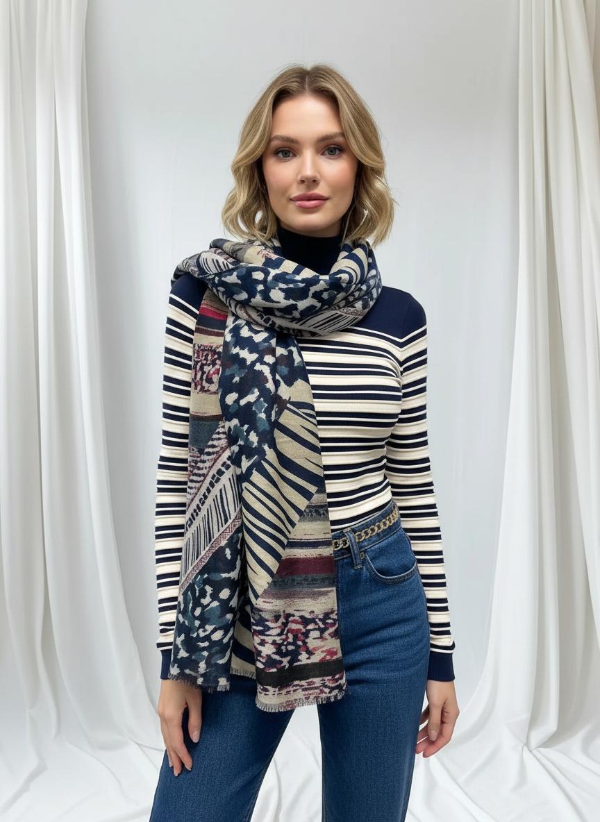 Leopard Print Large High Quality Scarf Comes with a gift bag