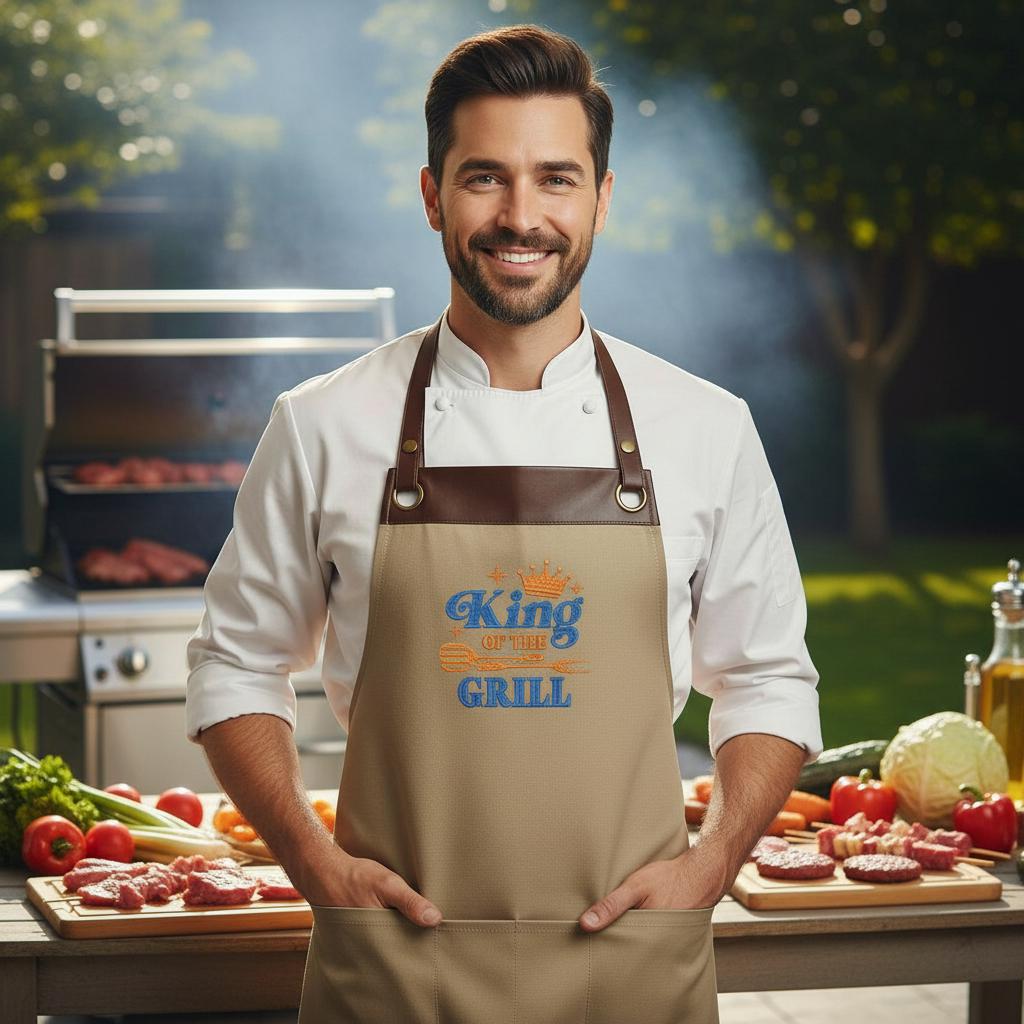 Embroidered Personalized Apron for Cooking Lovers| Personalized Gifts for Birthdays, Christmas| Chef Aprons for Men and Women