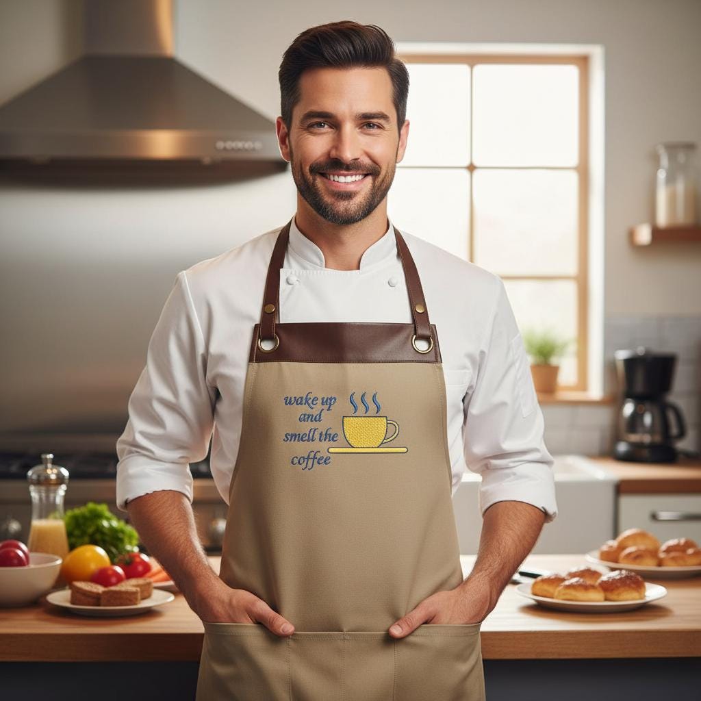 Embroidered Personalized Apron for Cooking Lovers| Personalized Gifts for Birthdays, Christmas| Chef Aprons for Men and Women