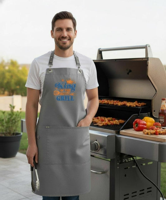 Embroidered Personalized Apron for Cooking Lovers| Personalized Gifts for Birthdays, Christmas| Chef Aprons for Men
