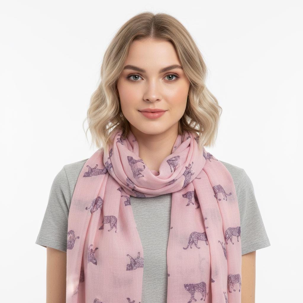 Leopard Print Scarf: All Seasons Shawl Wrap Comes with a gift bag