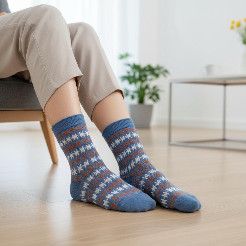 Ladies Seamless Soft Comfort Crew Socks Premium Quality Gift for Her