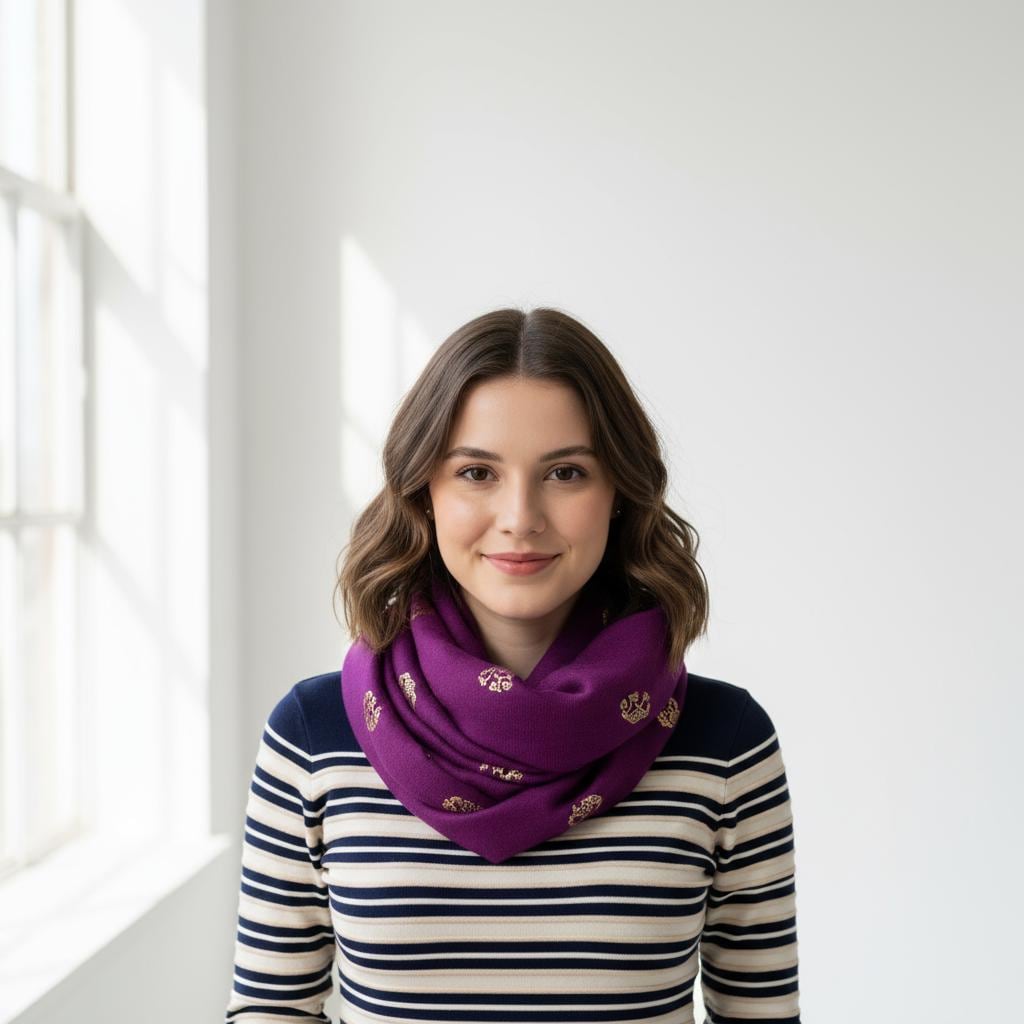 Lightweight Glitter Elephant Snood Infinity Scarf Comes with a gift bag