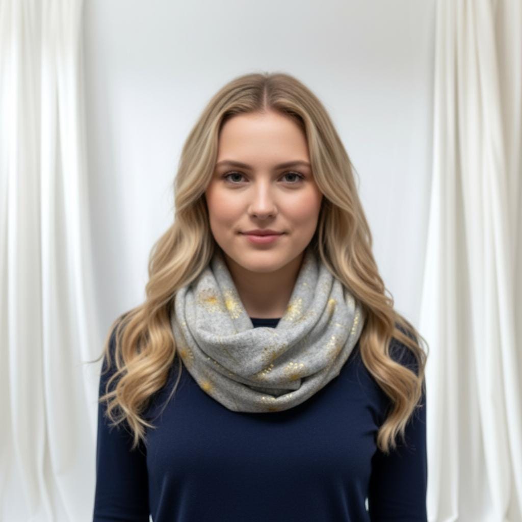 Dandelion Print Infinity Scarf Lightweight Loop Scarf Comes with a gift bag