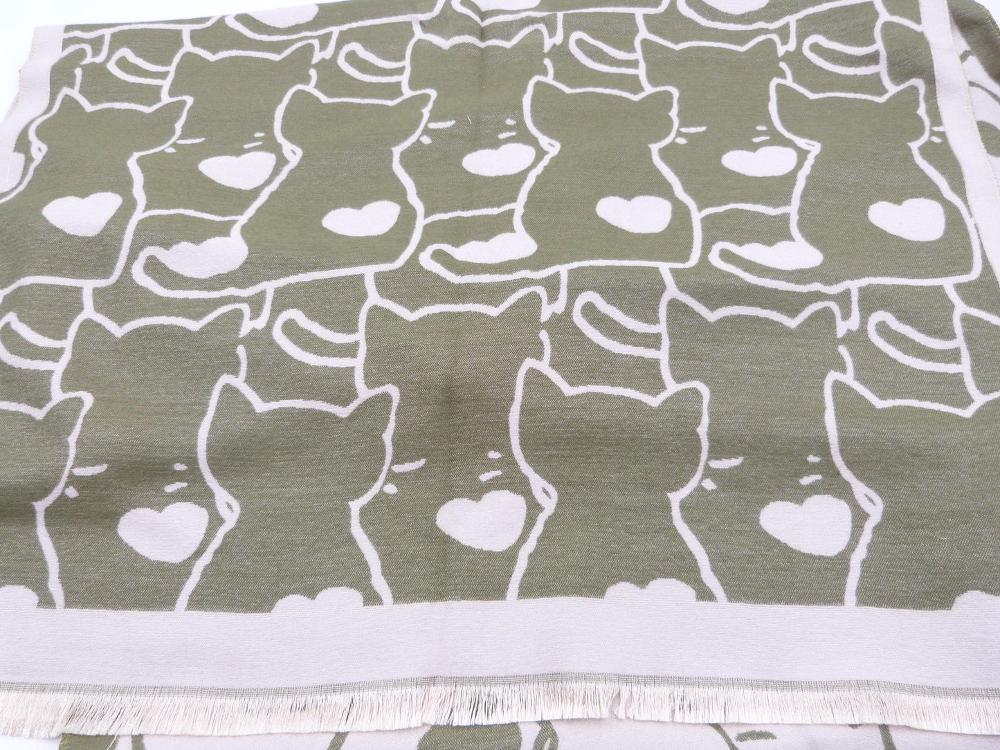 Cat Print Pashmina Scarf Cashmere Feel Shawl Wrap For Cat Lovers Free Gift Wrapping Included Ready to Give