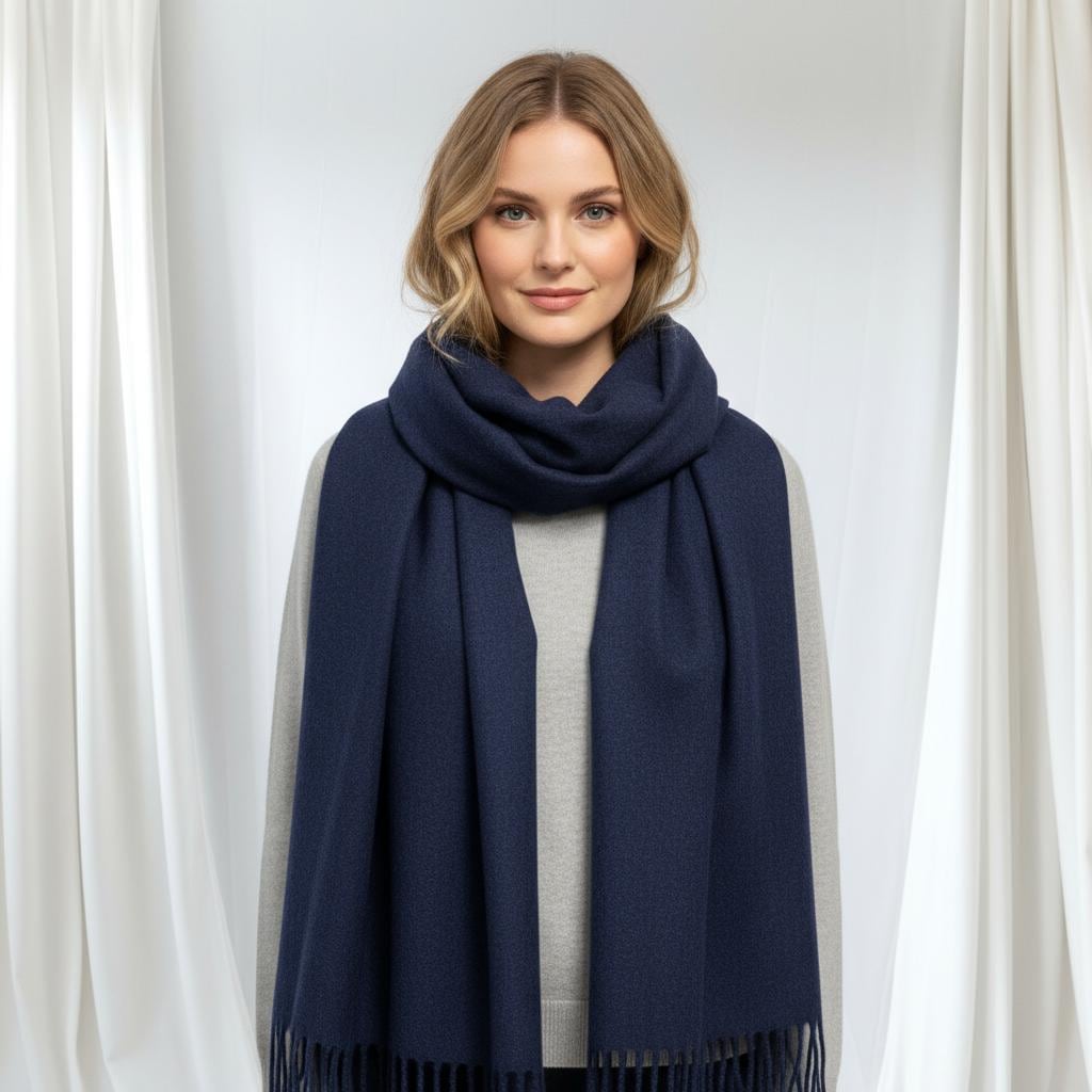 Soft Cashmere Feel Wrap Scarf Unisex Plain Scarves Wrap Shawl Comes with a gift bag