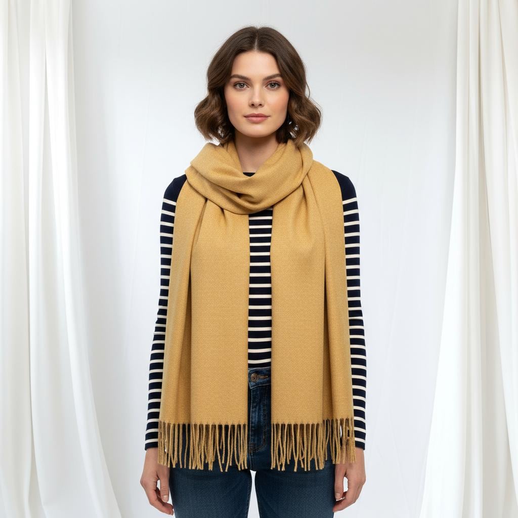 Soft Cashmere Feel Wrap Scarf Unisex Plain Scarves Wrap Shawl Comes with a gift bag