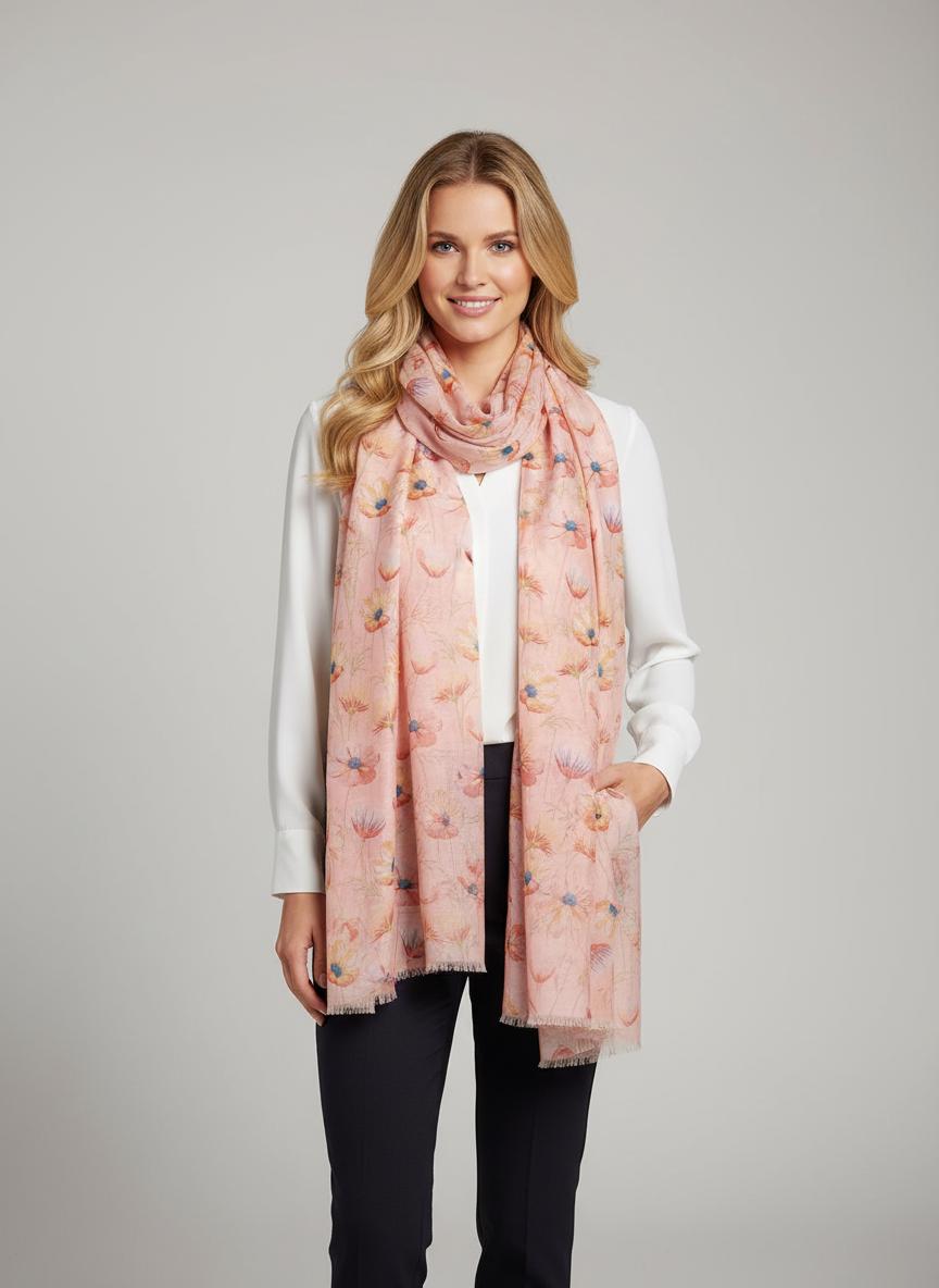 Daisy Print Scarf Comes with a gift bag
