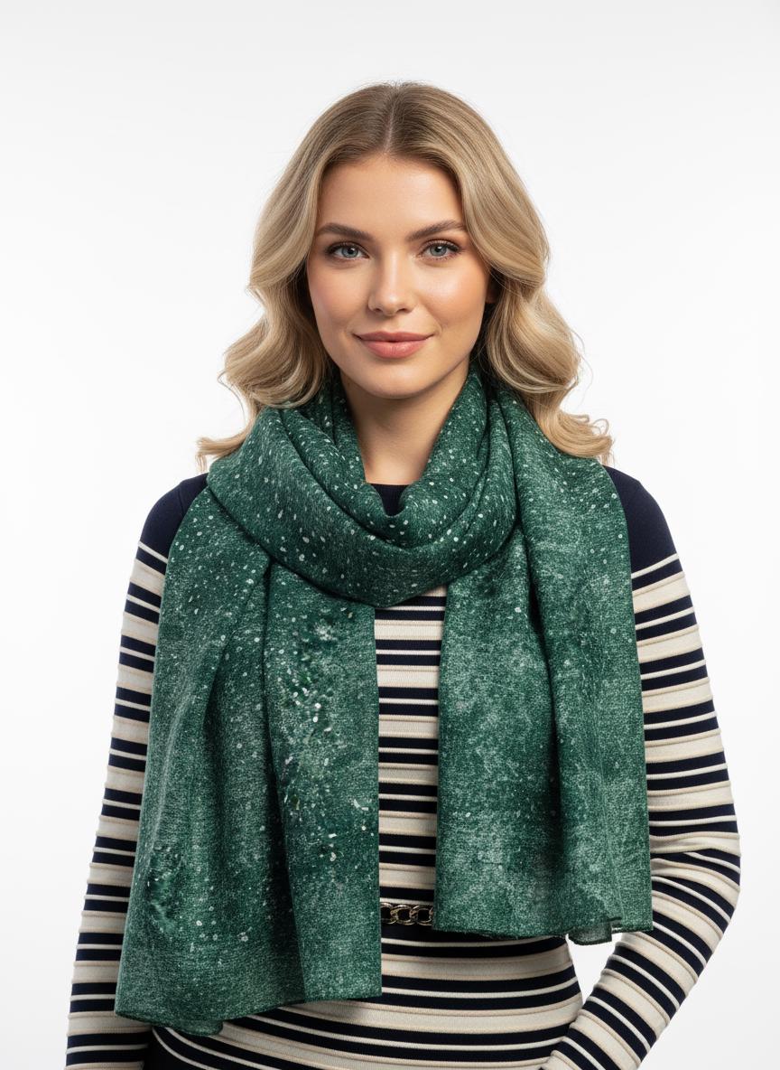 Glitter Gradient Scarf With Foil Metallic Lightweight Print Scarf Wrap Gifts for Her, Mothers Day Gifts Comes with a gift bag