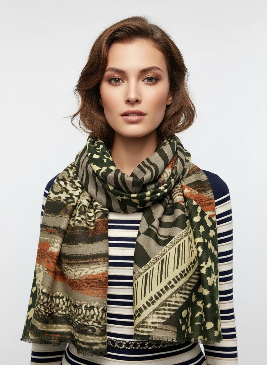 Leopard Print Large High Quality Scarf Comes with a gift bag