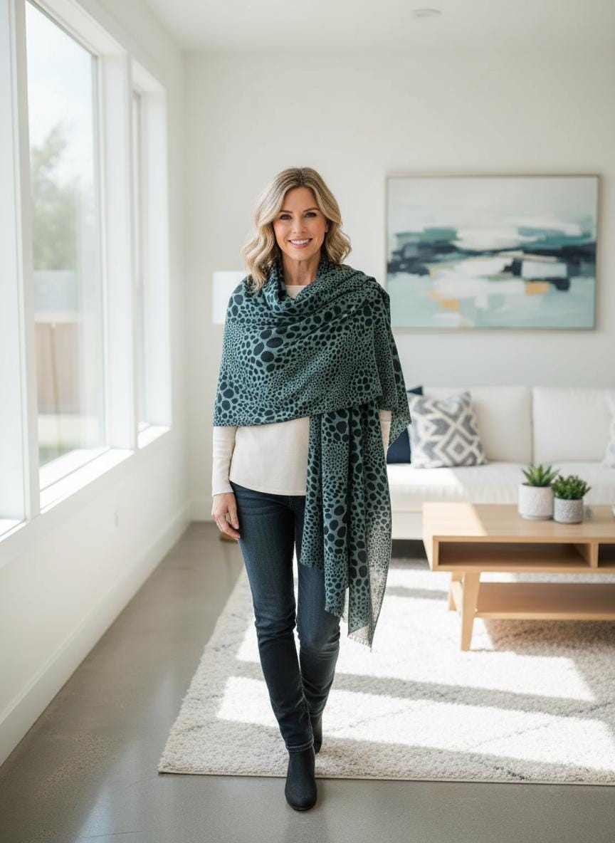 Dots Print Scarf Comes with a gift bag