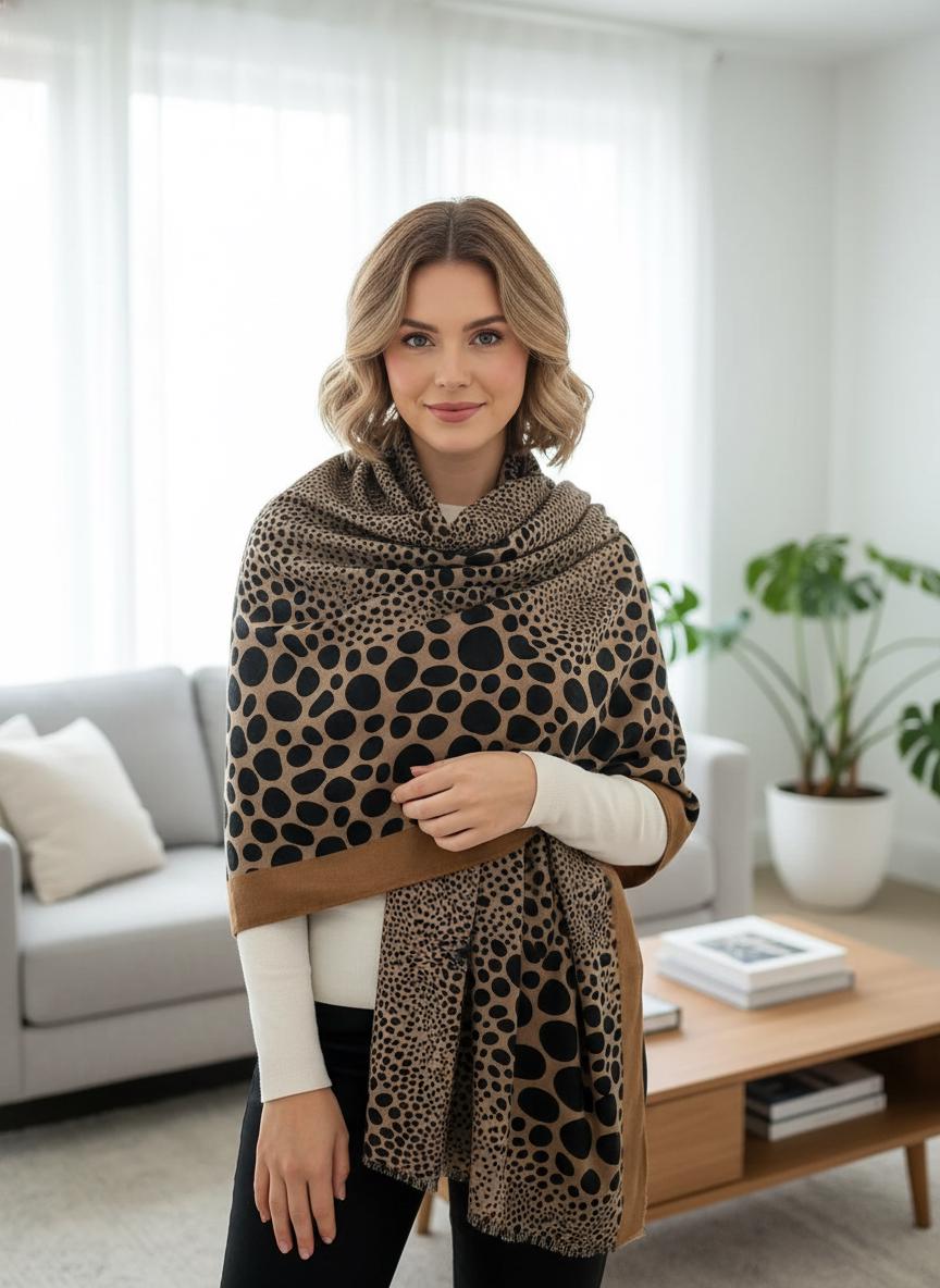 Dots Print Scarf Comes with a gift bag