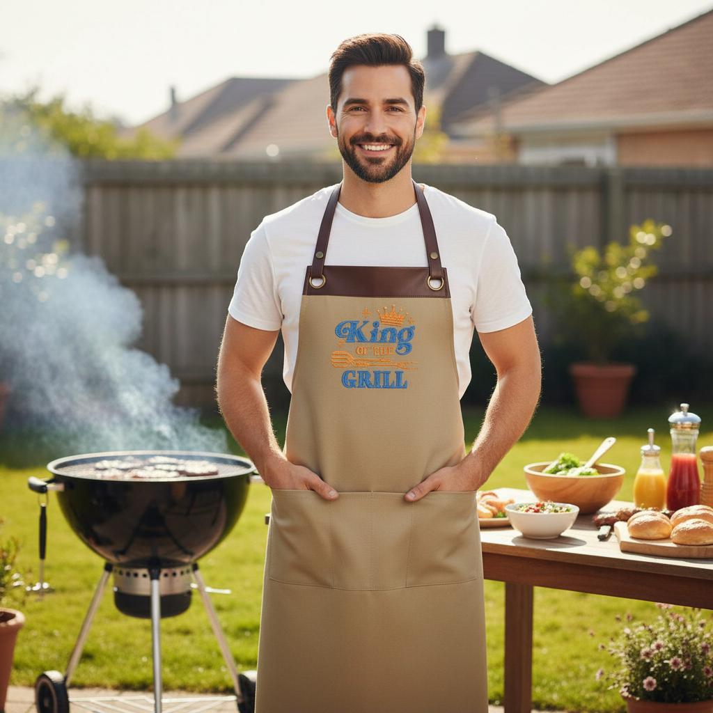 Embroidered Personalized Apron for Cooking Lovers| Personalized Gifts for Birthdays, Christmas| Chef Aprons for Men and Women