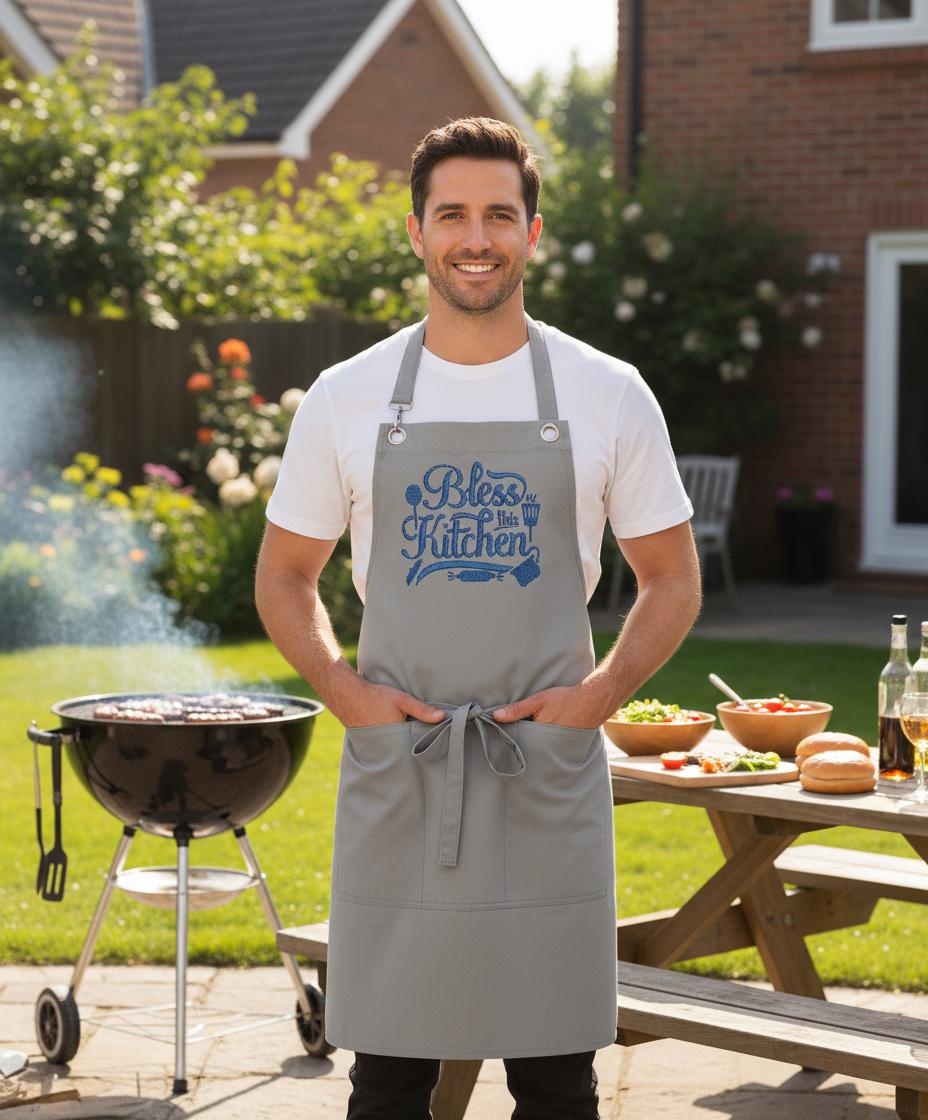 Embroidered Personalized Apron for Cooking Lovers| Personalized Gifts for Birthdays, Christmas| Chef Aprons for Men and Women