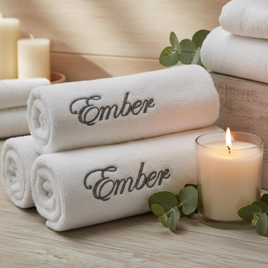 Personalized Monogram Embroidered Towels Facecloths, Hand Towels, Bath Towels & Bath Sheets – Custom Initials Comes with a gift bag