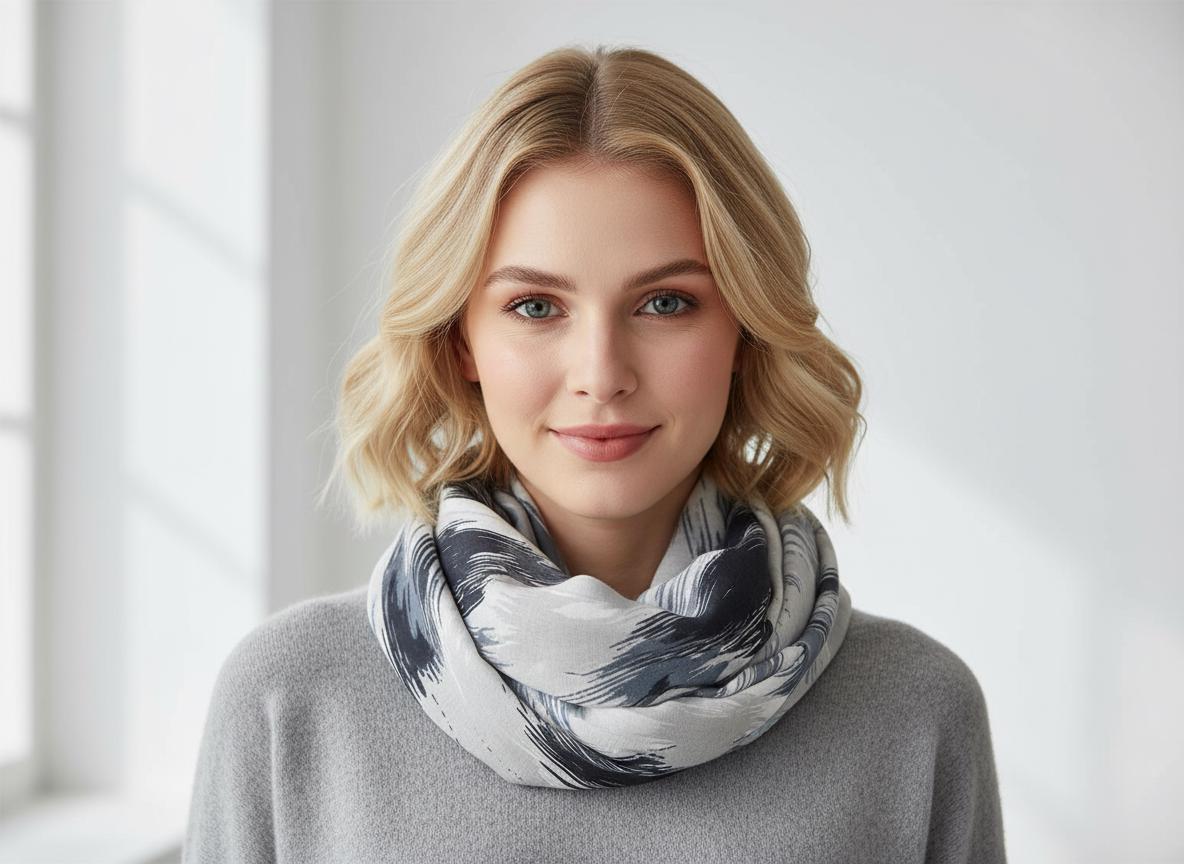 Art Brush Print Light weight Infinity Scarf Snood Comes with a gift bag