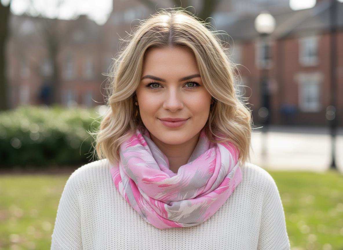 Art Brush Print Light weight Infinity Scarf Snood Comes with a gift bag
