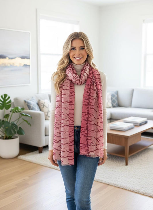 Zebra Strips Print Shawl Wrap Scarf All Seasons Scarves Comes with a gift bag