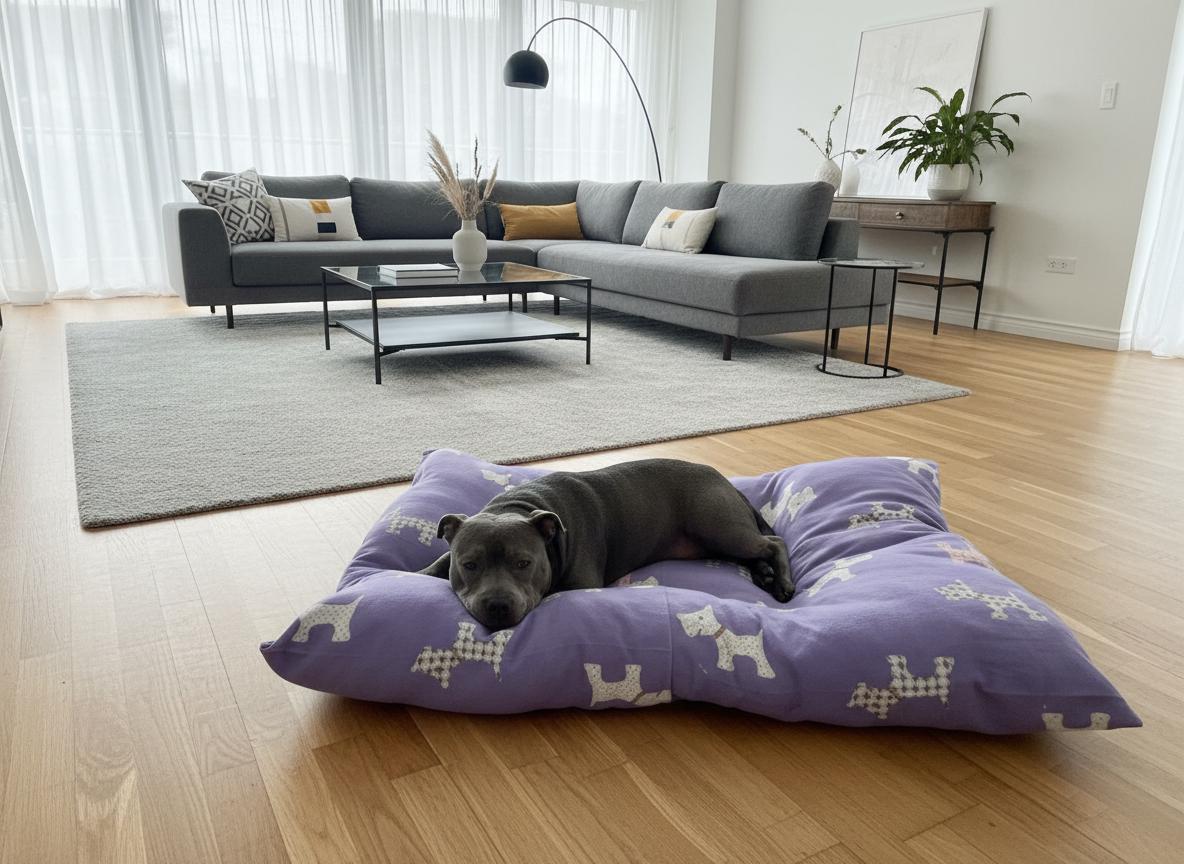 Handmade Double-Sided Pet Bed For Dogs Cats– Very Soft Polyester Cushion with 100% Virgin Hollow fiber Filling