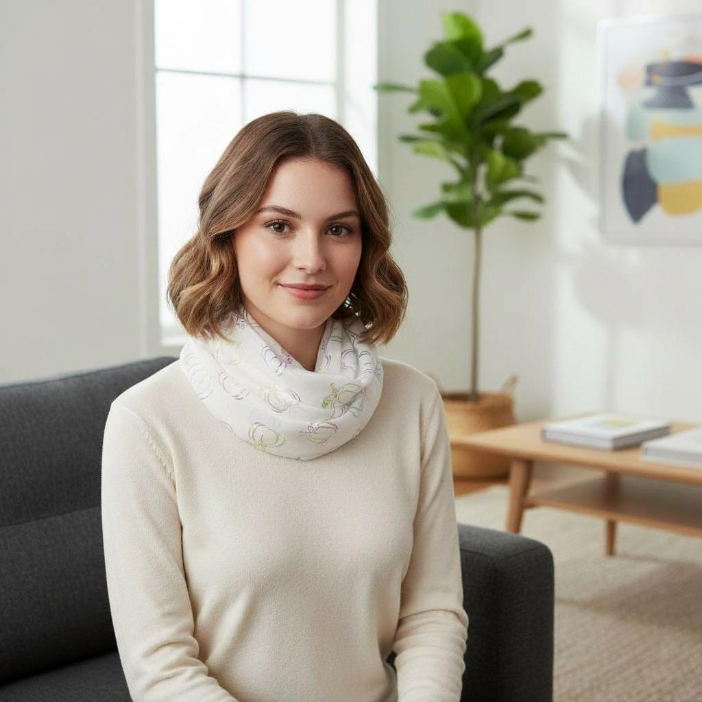 Lightweight Glitter Pumpkin Snood Infinity Scarf For Women Comes with a gift bag
