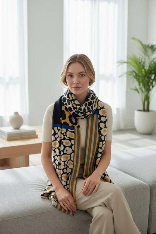 Animal Leopard Print Scarf Comes with a gift bag