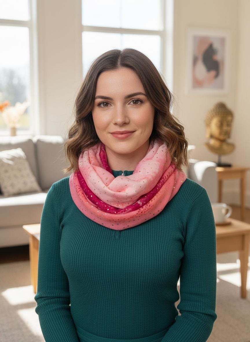Lightweight Glitter Gradient Colour Very Soft Snood Infinity Scarf Comes with a gift bag