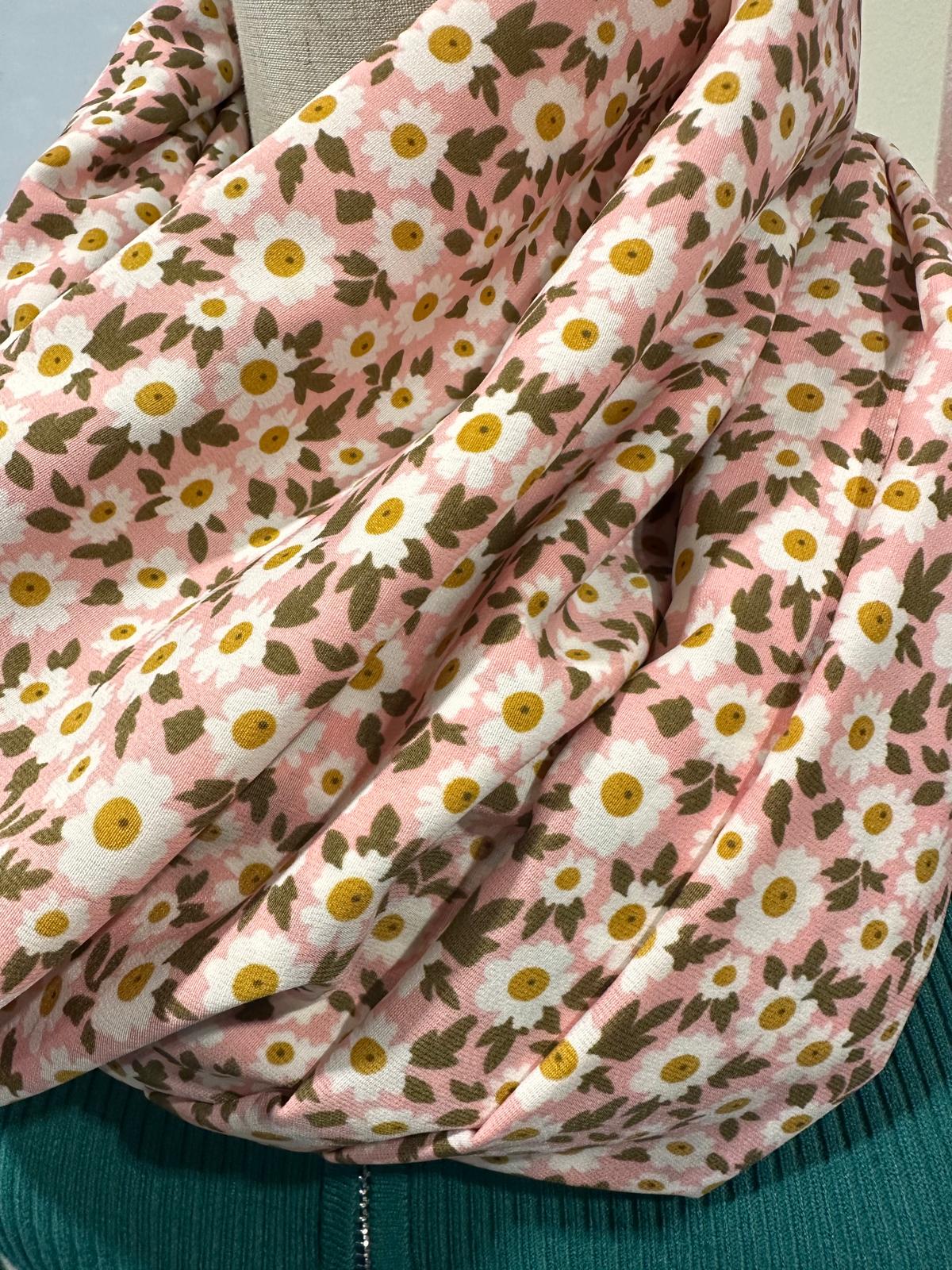 Little Daisy Flower Print Snood Infinity Scarf Comes with a gift bag