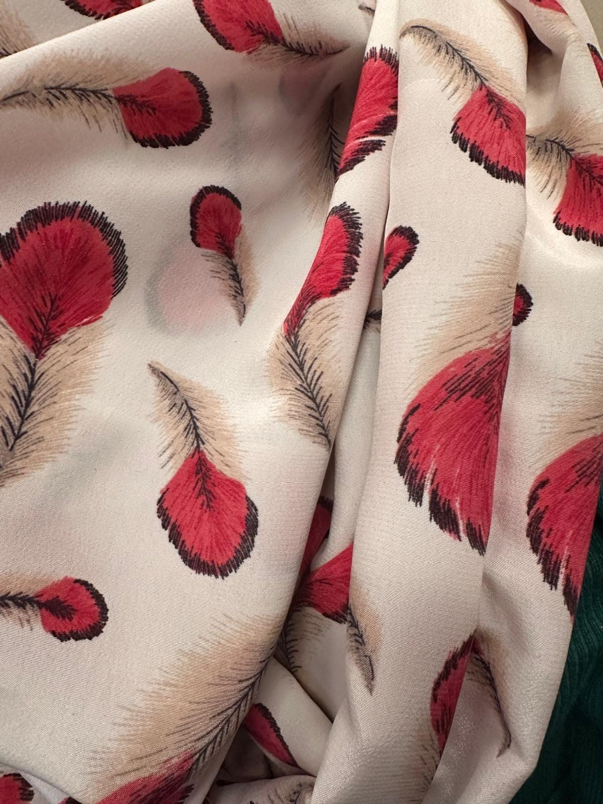 Lightweight Watercolour Feather Print Snood Infinity Scarf Loop Scarf Comes with a gift bag